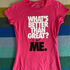NIKE Better Than Great Tee, Size Small